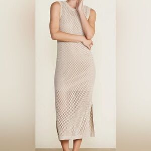 81 moon & madison Beige Knit Midi Skirt